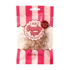 Sugar srub with salt in cubes for a body of Double Dare OMG! Candy Spa Sugar Salt Scrub Cube 01 Dark Cocoa Butter, 6 pieces