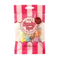 Sugar srub with salt in cubes for a body of Double Dare OMG! Candy Spa Sugar Salt Scrub Cube 07 Assorted, 6 pieces