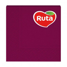 Napkins dining rooms of Ruta 33*33 3-layer burgundy, 20 pieces