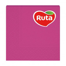 Napkins dining rooms of Ruta 33*33 3-layer pink, 20 pieces