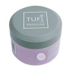 LED gel for nail extension of Tufi Profi Premium Gel 02 White, 5 g