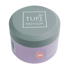 LED gel for nail extension of Tufi Profi Premium Gel 09 Peach, 5 g