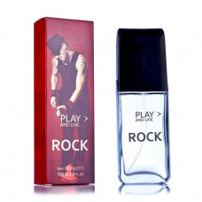 Play and Live Rock Toilet water of men's, 100 ml