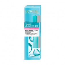 Akwa fluid for the person L'Oreal Paris Genius of Moistening, for dry and sensitive skin, with an aloe, 70 ml
