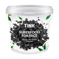 The alginate Tink SuperFood For Face Alginate Mask face pack Coal cleaning, 15 g