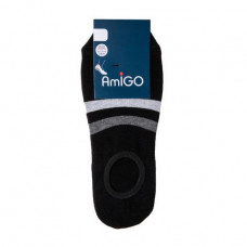 Amigo socks men's SS19 a Czech ring of river 25 black with gray strips