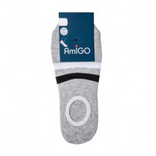 Amigo socks men's SS19 a Czech ring of river 29 gray with black and white strips