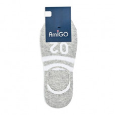 Amigo socks men's SS19 trace of river 25 gray