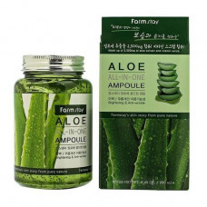 Ampoule serum for the person FarmStay Aloe All-In-One Ampoule with extract of an aloe, 250 ml