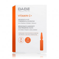 Concentrated ampoules of BABE Laboratorios Vitamin C + with antioxidant effect, 2*2 ml