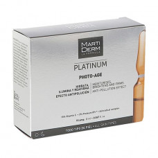Ampoules for face skin of Martiderm Platinum Photo-Age Ampollas rejuvenating, 10 * 2 ml