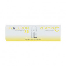 Ampoules for intesivny therapy of face skin of Alcina Hyaluron 2.0 & Vitamin C, 10*1 ml