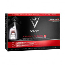 Ampoules against a hair loss of complex action of Vichy Dercos Aminexil Clinical 5 for men, 21*6 ml