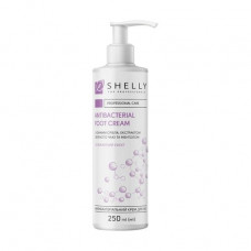 Antibacterial foot cream with silver ions, extract of green tea and Shelly Professional Care Antibacterial Foot Cream menthol, 250 ml