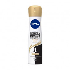Nivea antiperspirant spray Black and white, Invisible, Smooth silk, female, 150 ml