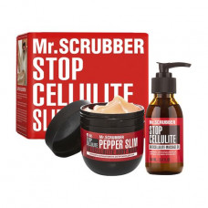Antitsellyulitny the Mr.Scrubber Stop Cellulite Hot set (massage oil, 100 ml + the warming wrapping for a body, 250 g)