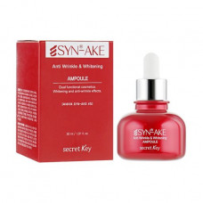 Anti-aging serum for the person Secret Key Syn-Ake Anti Wrinkle Whitening Ampoule bleaching, 30 ml