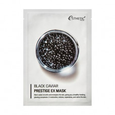 Anti-aging fabric Esthetic House Black Caviar Prestige EX Mask face pack on the basis of extract of black caviar, 25 ml