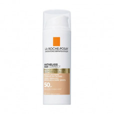 Anti-aging sun-protection means of La Roche-Posay Anthelios Age Correct SPF50 with the tinting effect for the person, against wrinkles and pigmentation, 50 ml