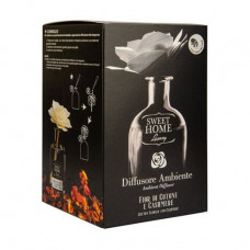 Aromadiffuzor Sweet Home Luxury Diffuser Tsvetok of cotton and cashmere, with a white rose, 250 ml
