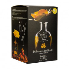 Aromadiffuzor Sweet Home Luxury Diffuser Wanil and amber, with a yellow rose, 250 ml