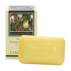 The flavored L'Erbolario Sapone Al Profumo di Caprofoglio soap the Honeysuckle, 100 g