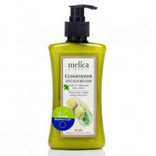A dyed hair Melica balm conditioner with UV filters and extract of an olive, 300 ml