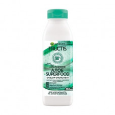 Conditioner of Garnier Fructis Superfood of Aloe for moistening of normal and dry hair, 350 ml