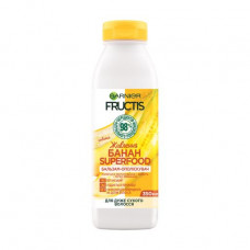 Conditioner of Garnier Fructis Superfood Banana for food of very dry hair, 350 ml