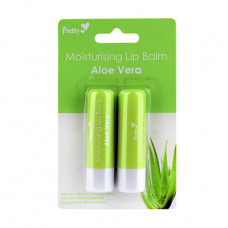 Balm for lips of Pretty Moisturising Lip Balm Aloe Vera of Aloe belief, 2х4.3 g