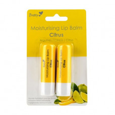Balm for lips of Pretty Moisturising Lip Balm Citrus Citrus, 2х4.3 g