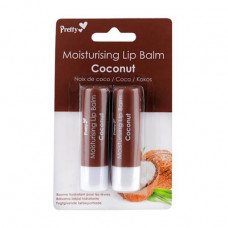 Balm for lips of Pretty Moisturising Lip Balm Coconut Coco, 2х4.3 g