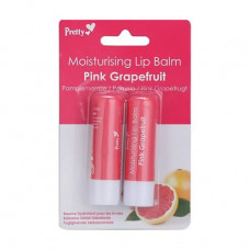 Balm for lips of Pretty Moisturising Lip Balm Pink Grapefruit of Grejpfrut, 2х4.3 g