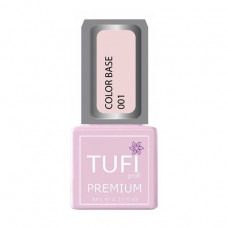 Base for the Tufi Profi Premium Color Base gel polish 001 Pink cloud, 8 ml
