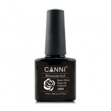 Base under watercolor gel polish for nails of Canni Blossom Gel 684 of White, 7.3 ml