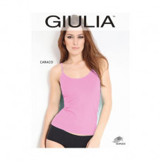 Seamless undershirt female Giulia Caraco on thin shoulder straps, Naturale, the L/XL size