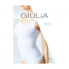 Seamless undershirt female Giulia Tank on wide shoulder straps, Black, 2S