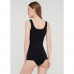 Seamless undershirt female Giulia Tank on wide shoulder straps, Black, 2S