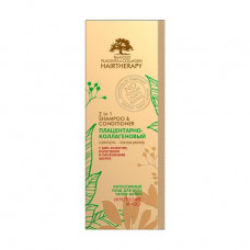 Bessulfatny shampoo conditioner placentary and collagenic BioGold Shampoo & Conditioner Strengthening and growth, for all types of hair, 200 ml