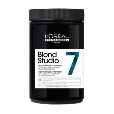 The Bezammiachny clarifying powder for hair of L'Oreal Professionnel Blond Studio 7 Lightening Clay Powder with clay, 500 g