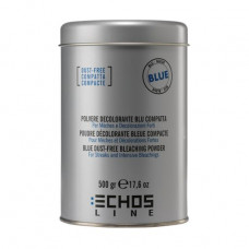The Bezpilevy clarifying blond-powder for coloring of hair of Echosline Blue Dust-Free Bleaching Powder of blue, 500 g