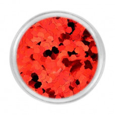 Spangles for nails of Tufi Profi 13 (733-017) a hexagon, red, 3 g (0077862)