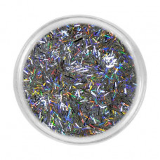 Spangles for nails of Tufi Profi 32 (733-030) golografik, silvery, 3 g