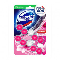The block for clarification of a toilet bowl of Domestos Power 5, the Ice magnolia, 2*55 g