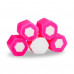 The block for cleaning of a toilet bowl of Domestos Power 5+ double, the Fresh rose and Jasmin, 2*55 g