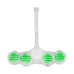 The block for cleaning of a toilet bowl of Domestos Power 5+ threefold, Green tea and freshness of a lemon, 3*55 g