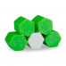 The block for cleaning of a toilet bowl of Domestos Power 5+ threefold, Green tea and freshness of a lemon, 3*55 g