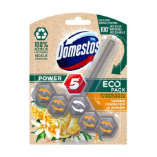The block for cleaning of a toilet bowl of Domestos Power 5 Flowers of tangerine, 55 g