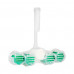 The block for cleaning of a toilet bowl of Domestos power 5 threefold, Freshness of needles, 3*55 g