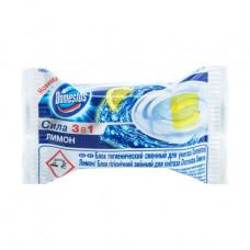 Block hygienic Lemon, replaceable for Domestos toilet bowl, 40 g